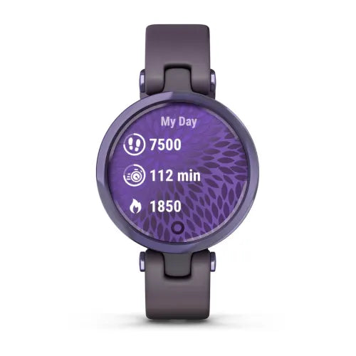 Garmin Lily® - Sport Edition Midnight Orchid Bezel with Deep Orchid Case and Silicone Band 010-02384-12