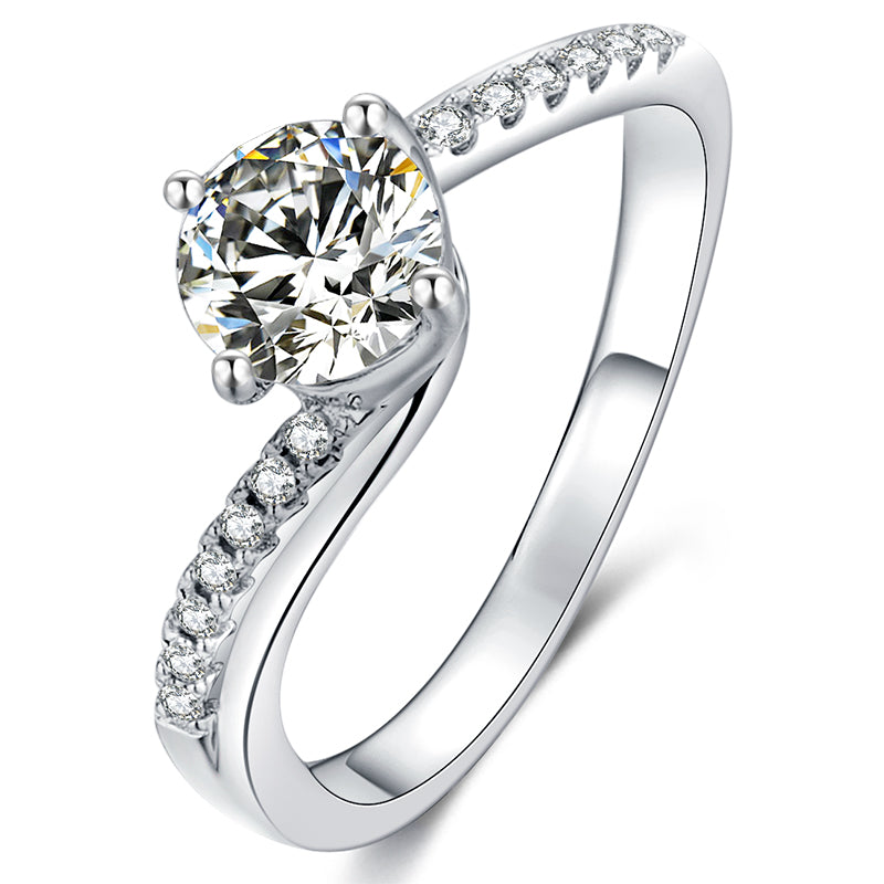 Twist Moissanite Ring