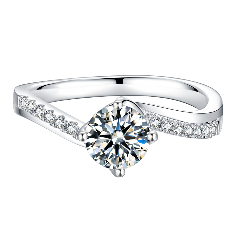 Twist Moissanite Ring