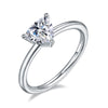 Trillion Cut Solitare Moissanite Ring.