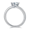 Trillion Cut Solitare Moissanite Ring.