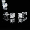 Princess Cut Moissanite Stud Earrings.