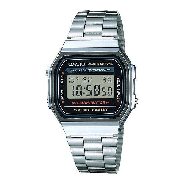 Casio Retro Silver A168WA-1UWD